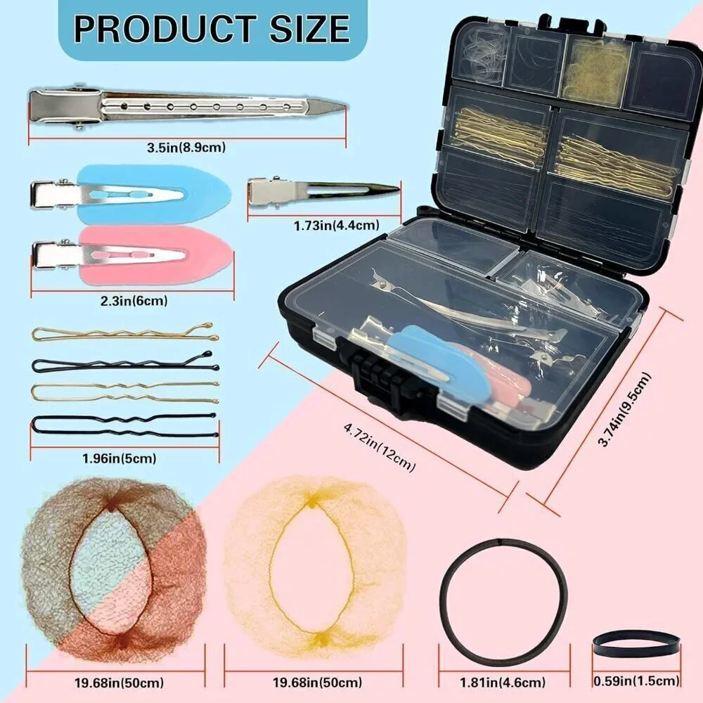 Hair Accessories Kit, 160Pcs Hair Clips for Women Girls Dance Ballet Cheerleadin